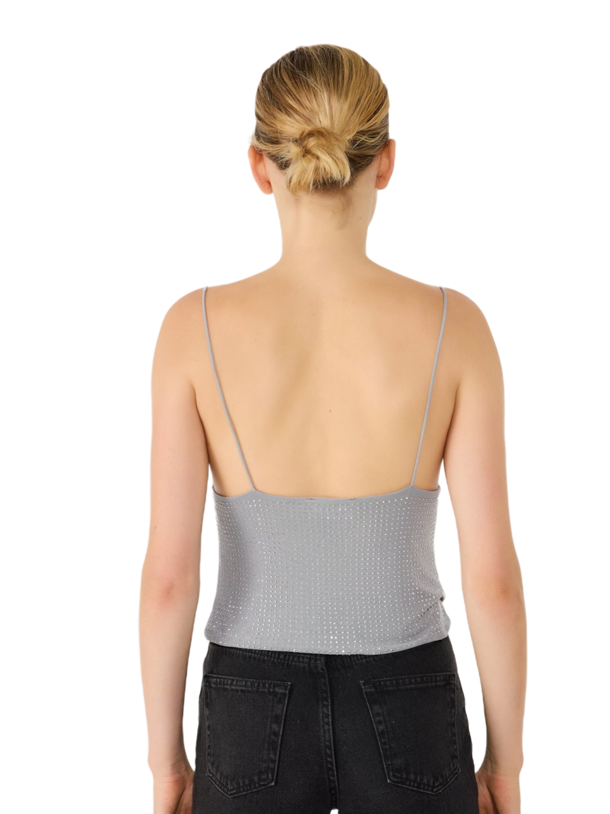 No Matter What Top in Grijs