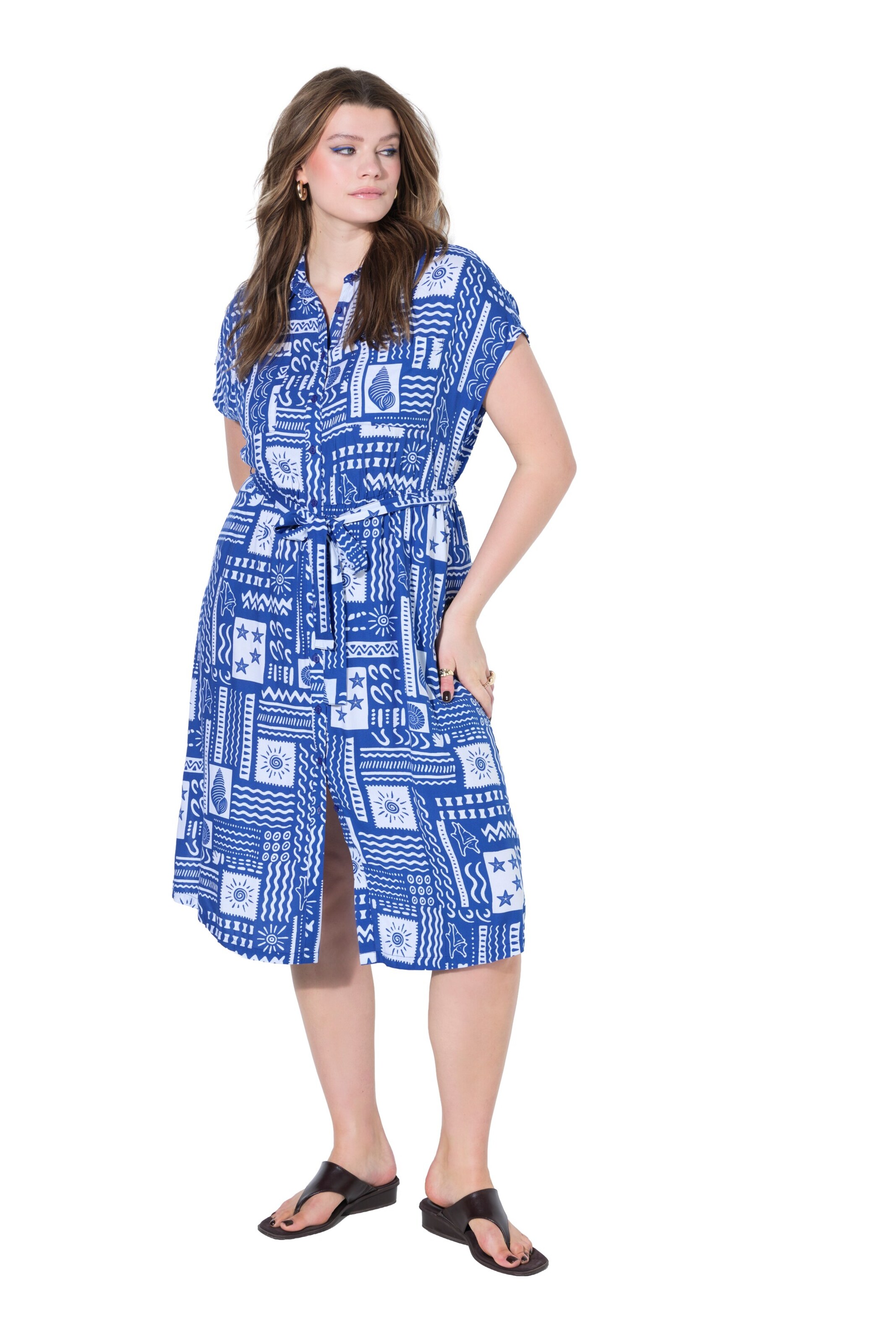 Studio Untold Blusenkleid in Blau: Vorderseite