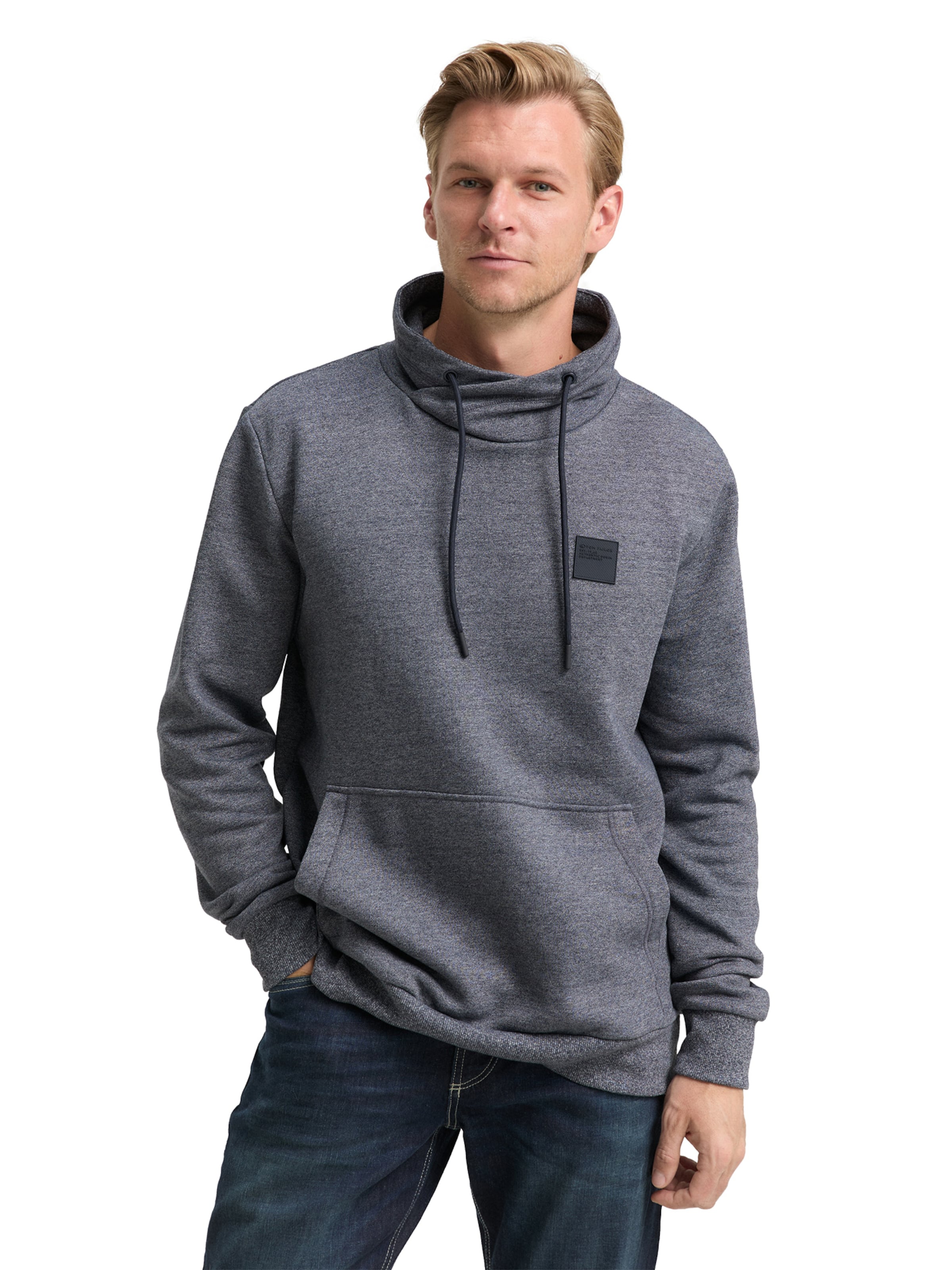 TOM TAILOR Sweatshirt in Grey: front