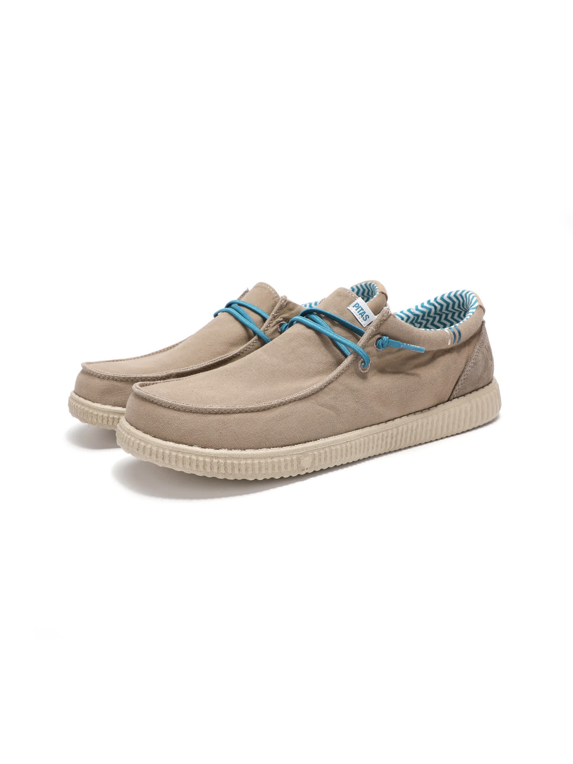 Walk In Pitas Moccasin 'Ledro' in Grey: front