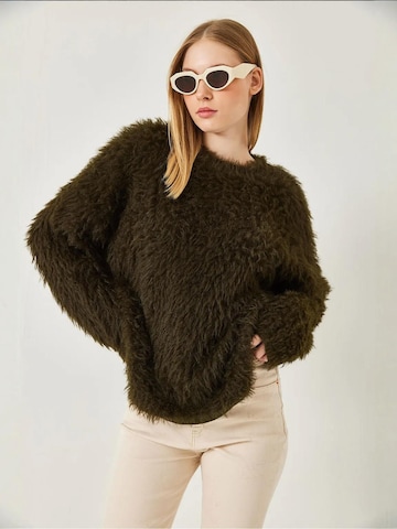 Pull-over oversize Bianco Lucci en vert