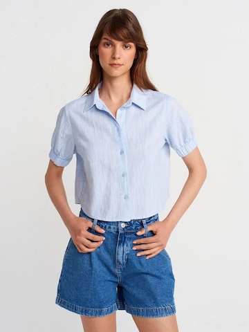Dilvin Shirt in Blauw: voorkant