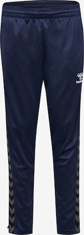 Hummel Regular Pants in Blue: front