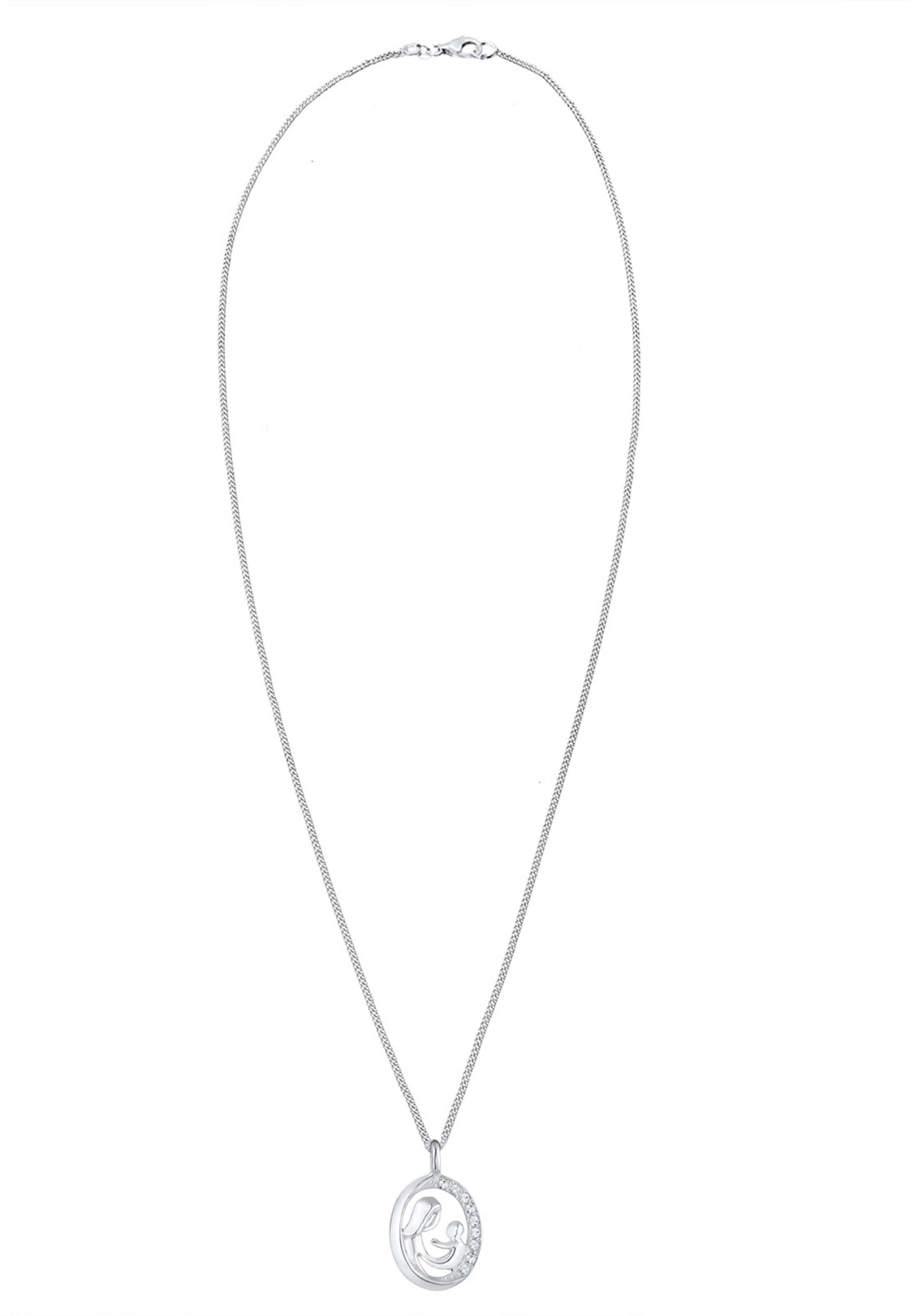 ELLI Halskette 'Mutter und Kind' in Silber: Vorderseite