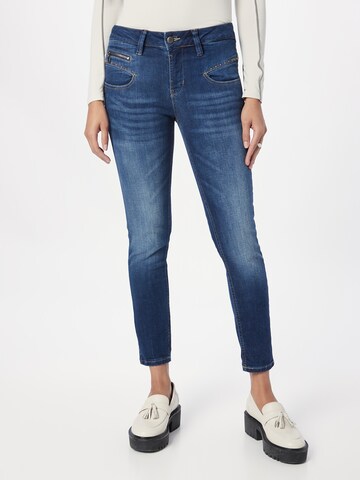 Coupe slim Jean 'Alexa' FREEMAN T. PORTER en bleu : devant