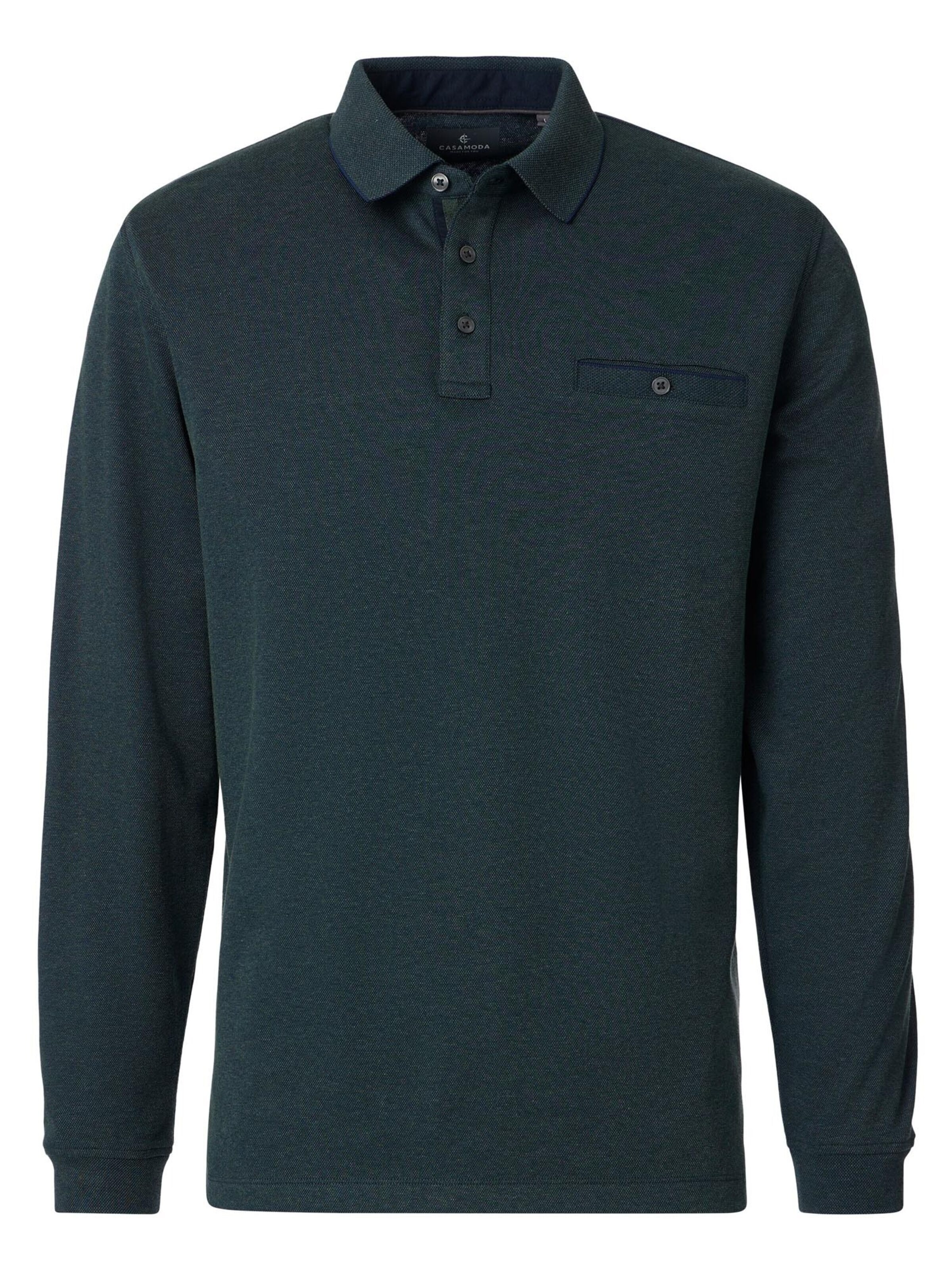 CASAMODA Shirt 'Basic' in Groen: voorkant