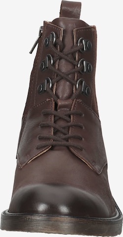 Kickers Lace-Up Ankle Boots in Brown