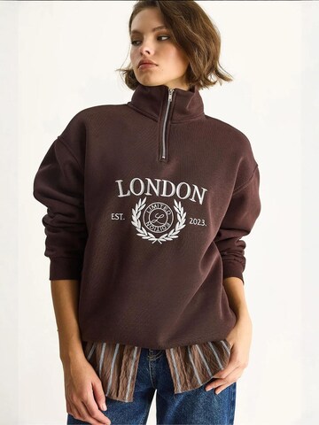 Sweat-shirt Bianco Lucci en marron