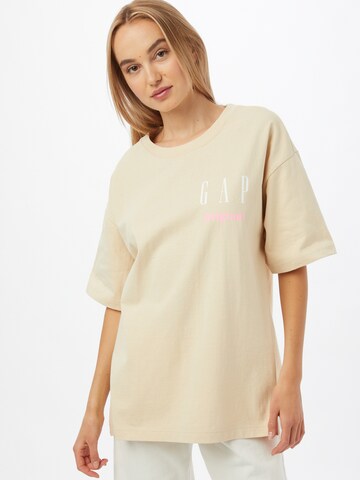 T-shirt GAP en beige : devant