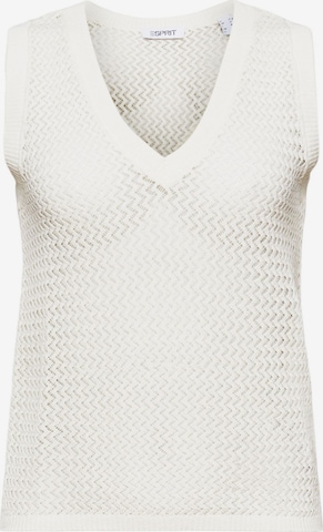 Tops en tricot ESPRIT en blanc : devant