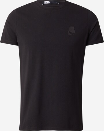 Karl Lagerfeld Тениска в черно: отпред