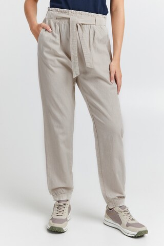 Effilé Pantalon Oxmo en gris : devant