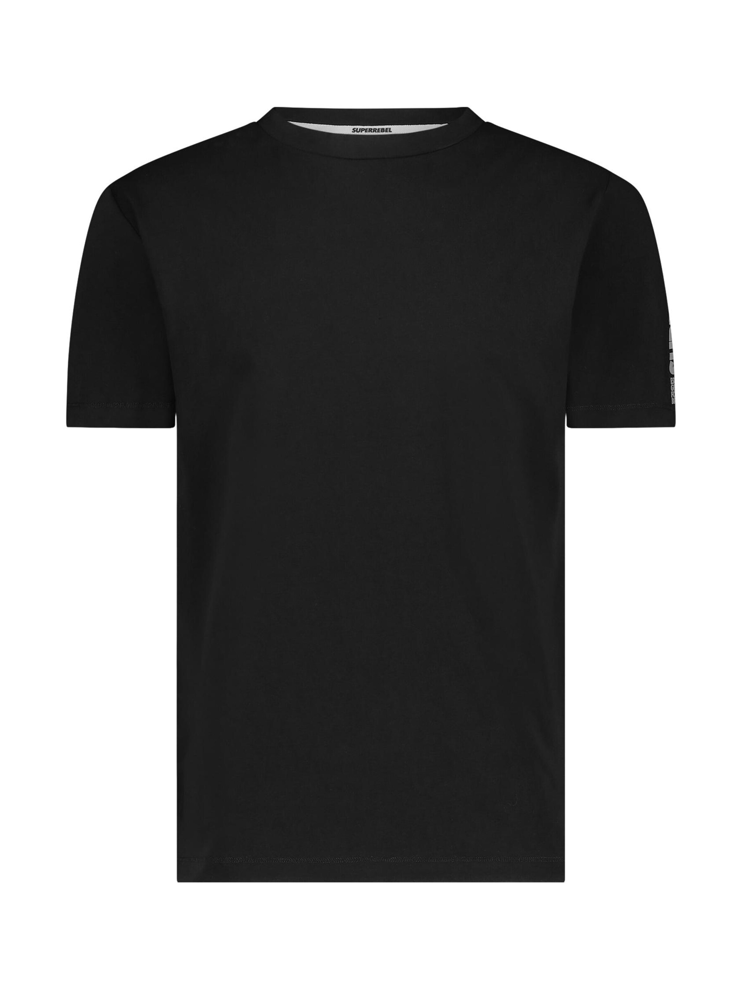 Maglietta 'MARLON' di SUPERREBEL® GEAR in nero: frontale