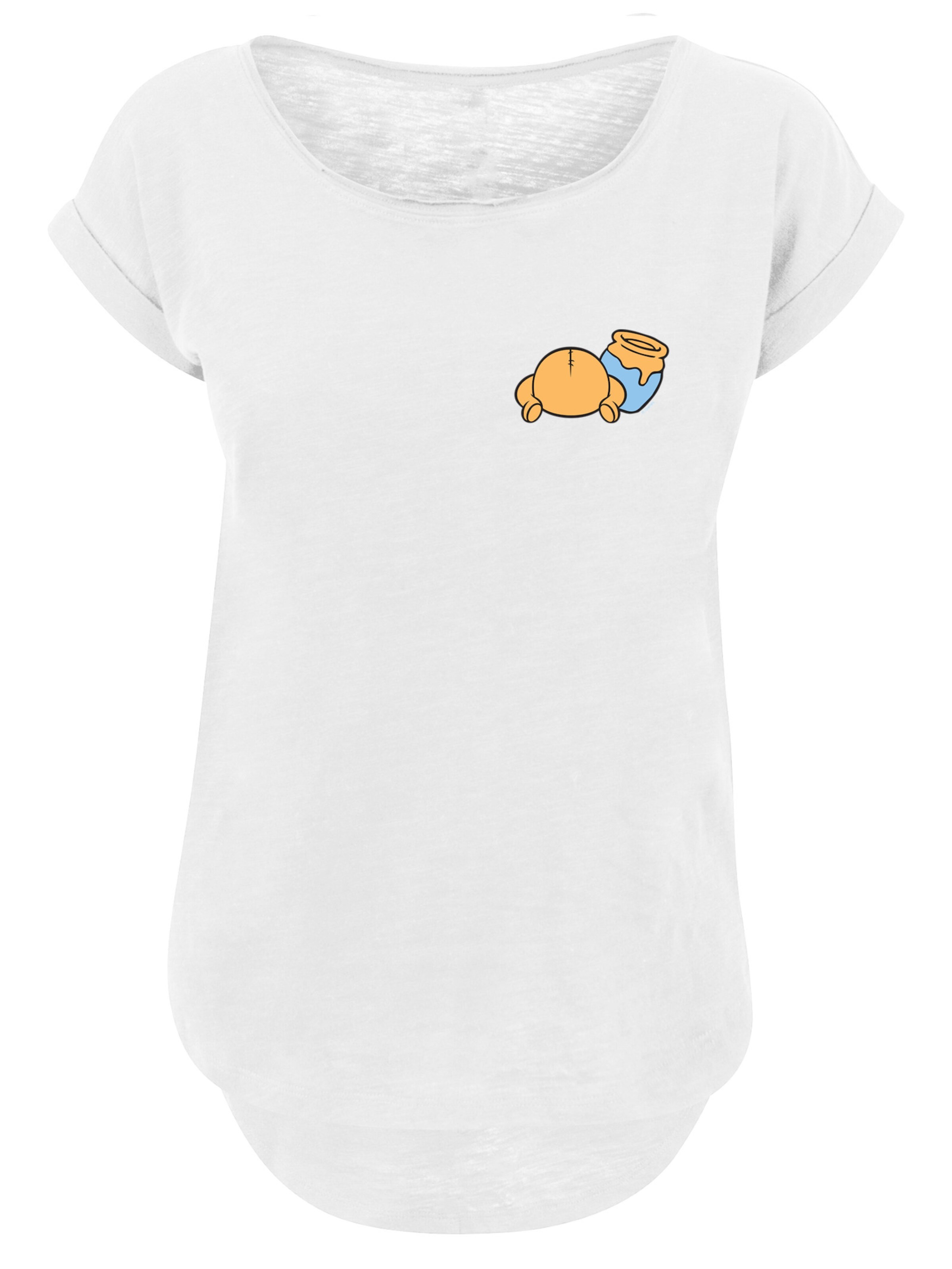T-shirt 'Disney Winnie Pooh' F4NT4STIC en blanc : devant