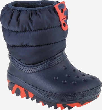 Crocs Snowboots 'Classic Neo Puff Boot Toddler' in Blau: Vorderseite