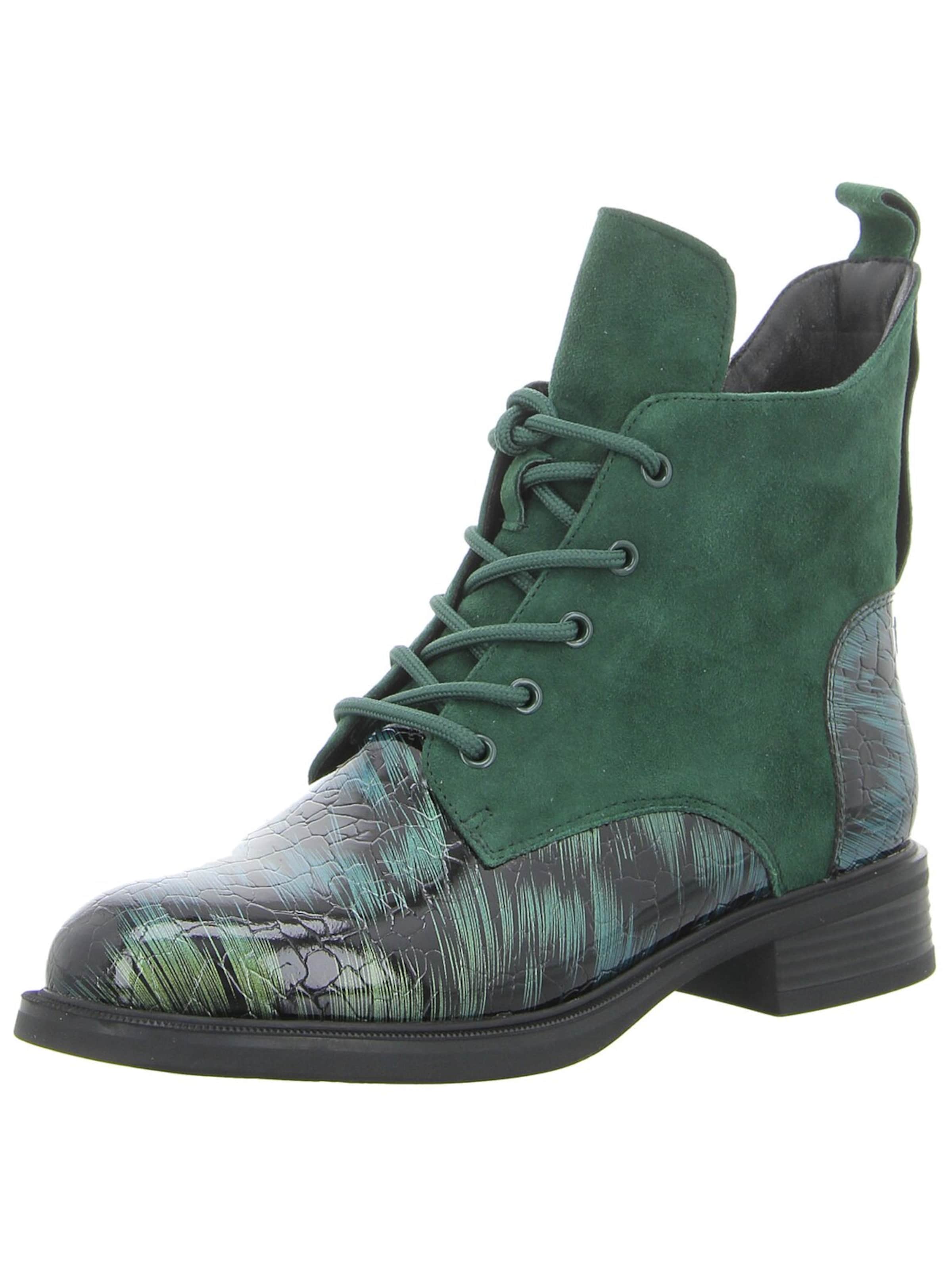 Artiker Lace-Up Boots 'Damen Stiefelette 57C0194 Echt Leder in grün' in Green: front