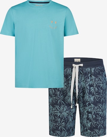 Phil & Co. Berlin Short Pajamas in Blue: front