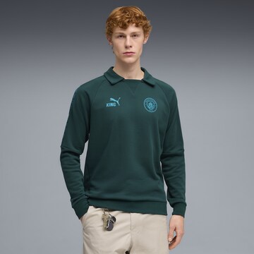 Sweat de sport 'Manchester City King Drill Crew' PUMA en vert : devant
