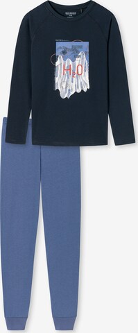 SCHIESSER Pyjama 'Natural Rhythm' in Blau: predná strana