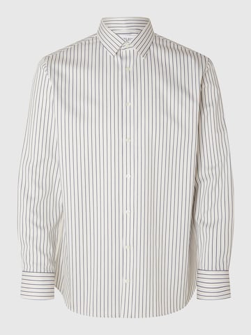 SELECTED HOMME Button Up Shirt in Grey: front