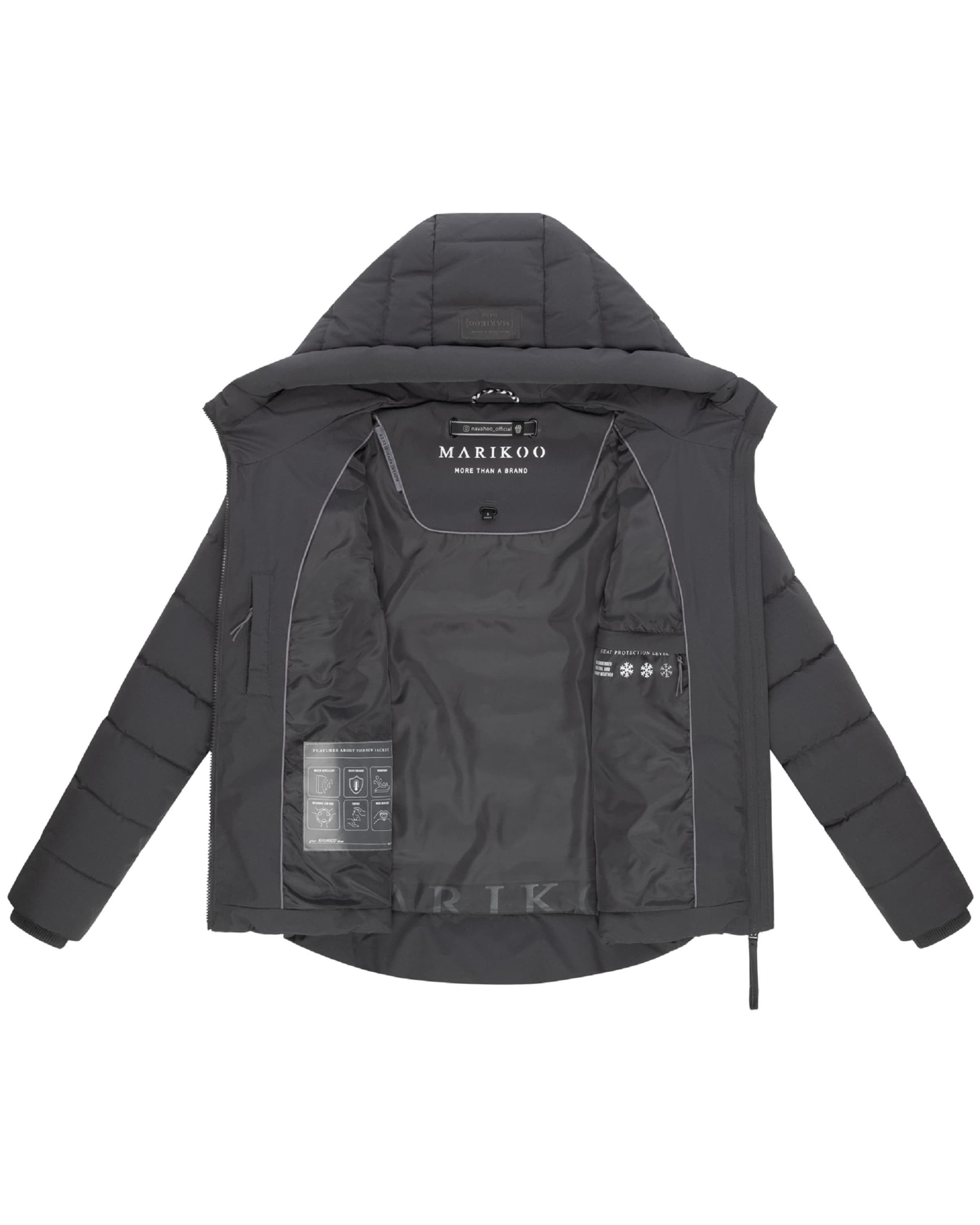 Geacă de iarnă 'Tayenaa 16' de la MARIKOO pe gri