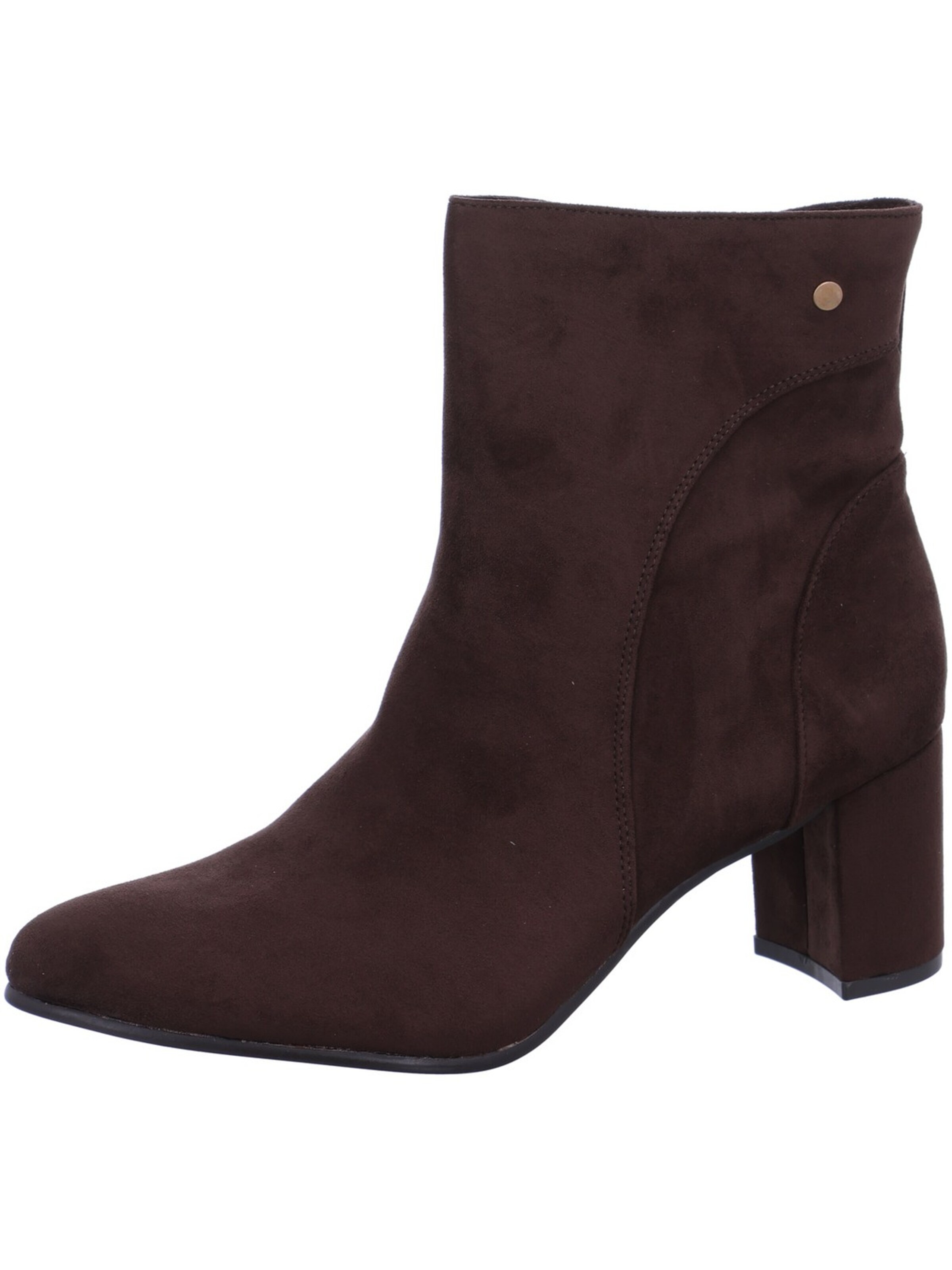 QUEEN'S Ankle Boots in Brown: front