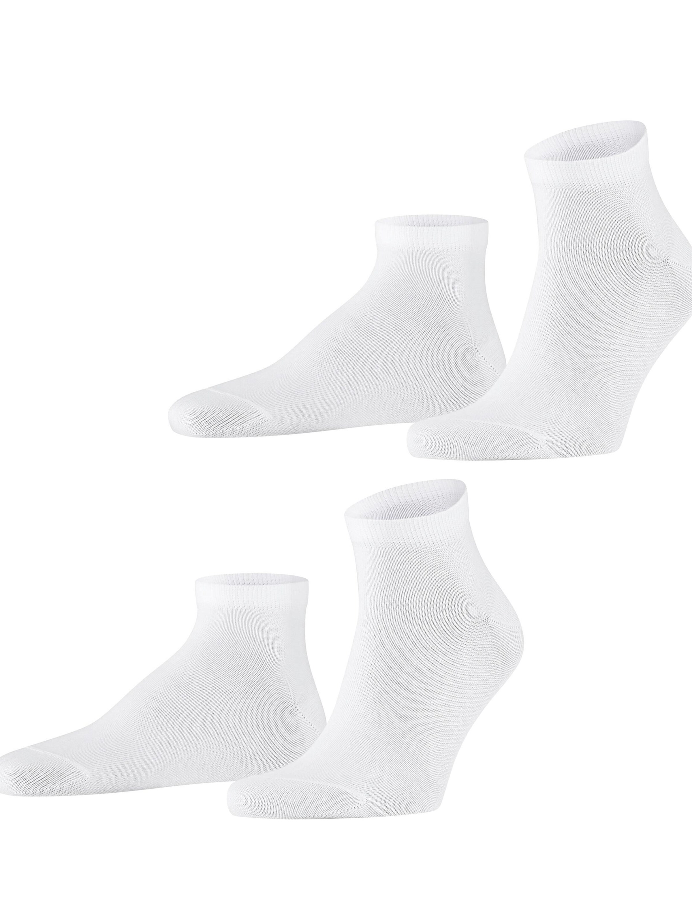 FALKE Socks 'Happy 2-Pack' in White: front