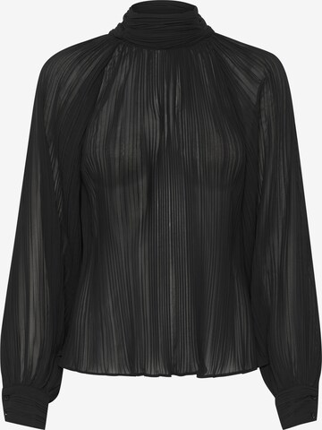 SOAKED IN LUXURY Blouse 'Chrisley ' in Zwart: voorkant