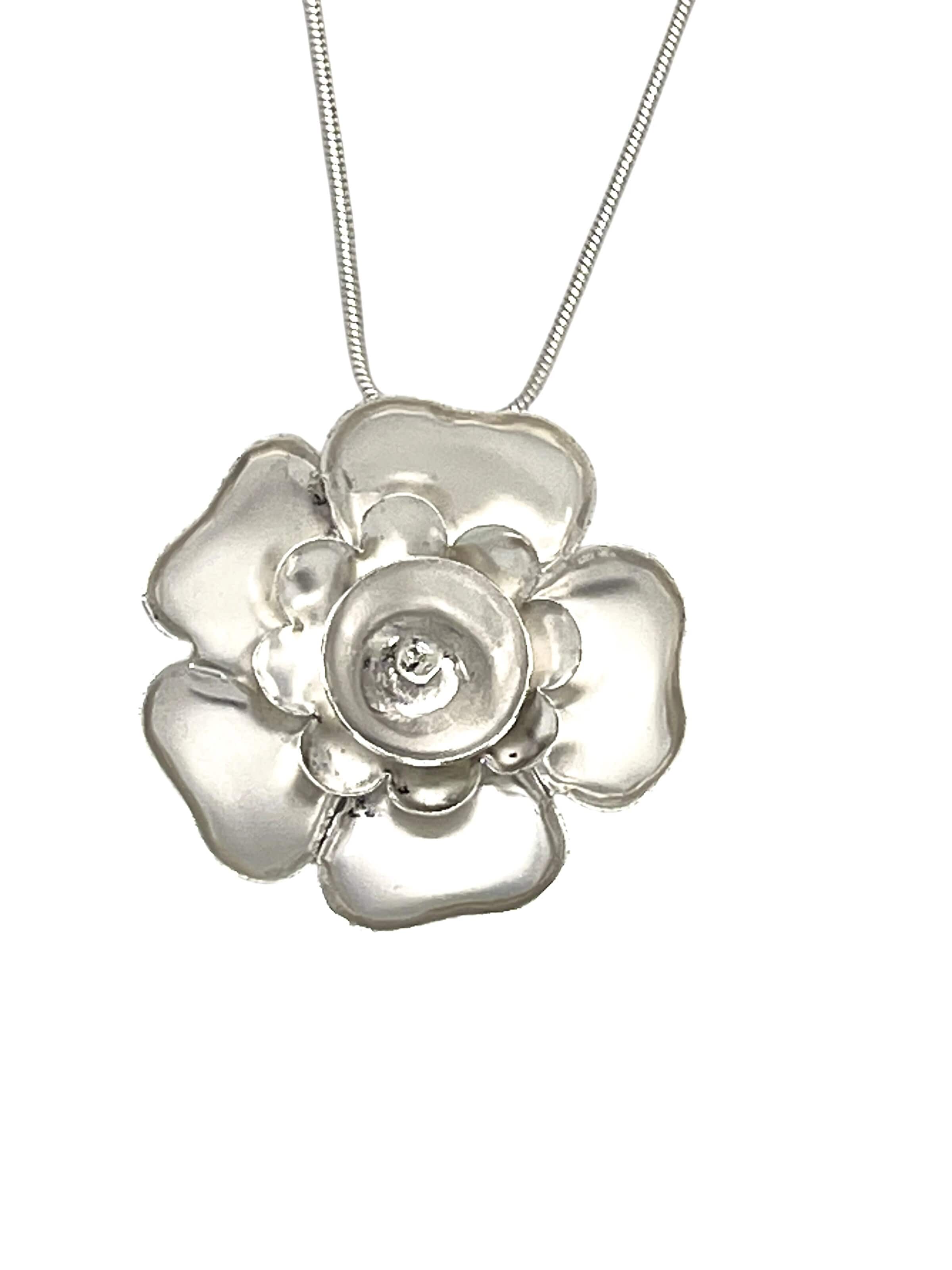Gloria Mago - Cadena 'Camellia' en plata