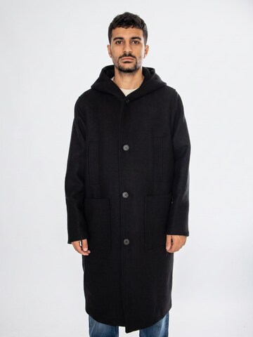 elvine Winterjas 'Charlie Parka Black' in Zwart: voorkant