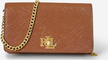 Lauren Ralph Lauren Schoudertas in Bruin: voorkant
