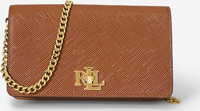 Rankinė su ilgu dirželiu iš Lauren Ralph Lauren, spalva – tamsiai ruda / Auksas, Prekių apžvalga