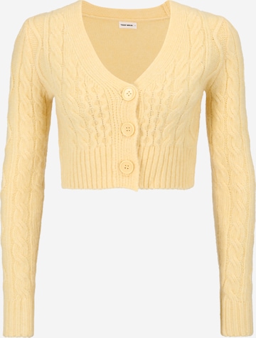 Cardigan Tally Weijl en jaune : devant