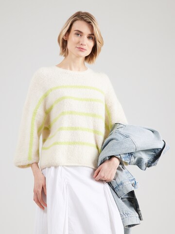 Pull-over Rich & Royal en blanc : devant