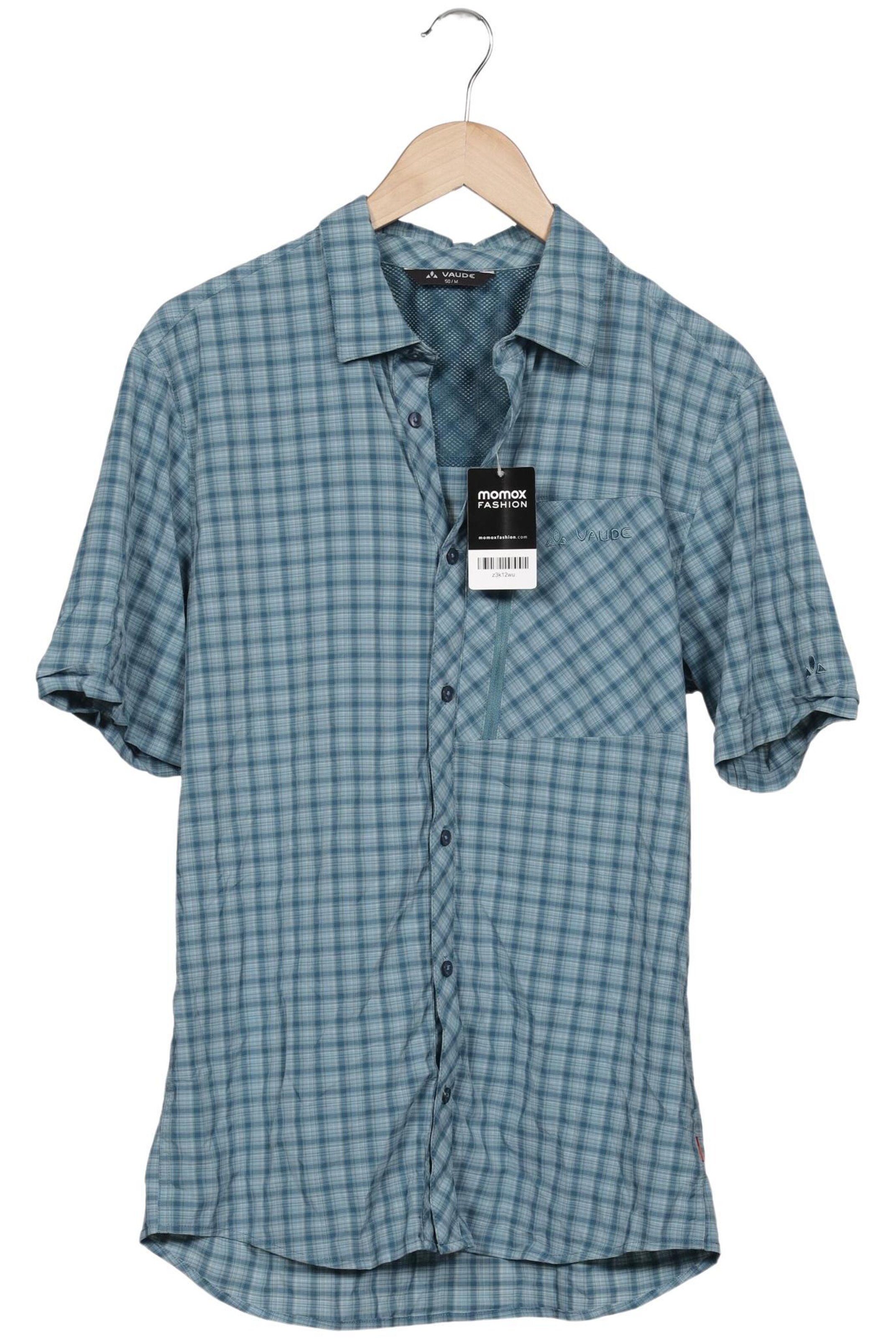 VAUDE Button Up Shirt in 4XL in Blue: front