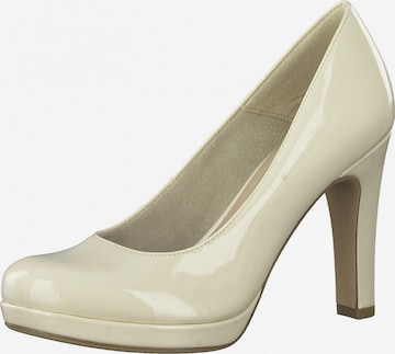 TAMARIS - Zapatos con plataforma en beige: frente