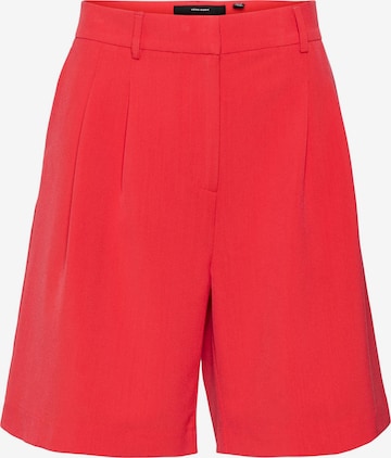 Pantaloni con pieghe 'TROIAN' di VERO MODA in rosso: frontale