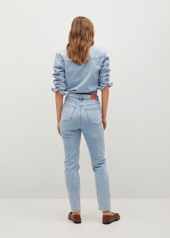 MANGO Regular Jeans i blå