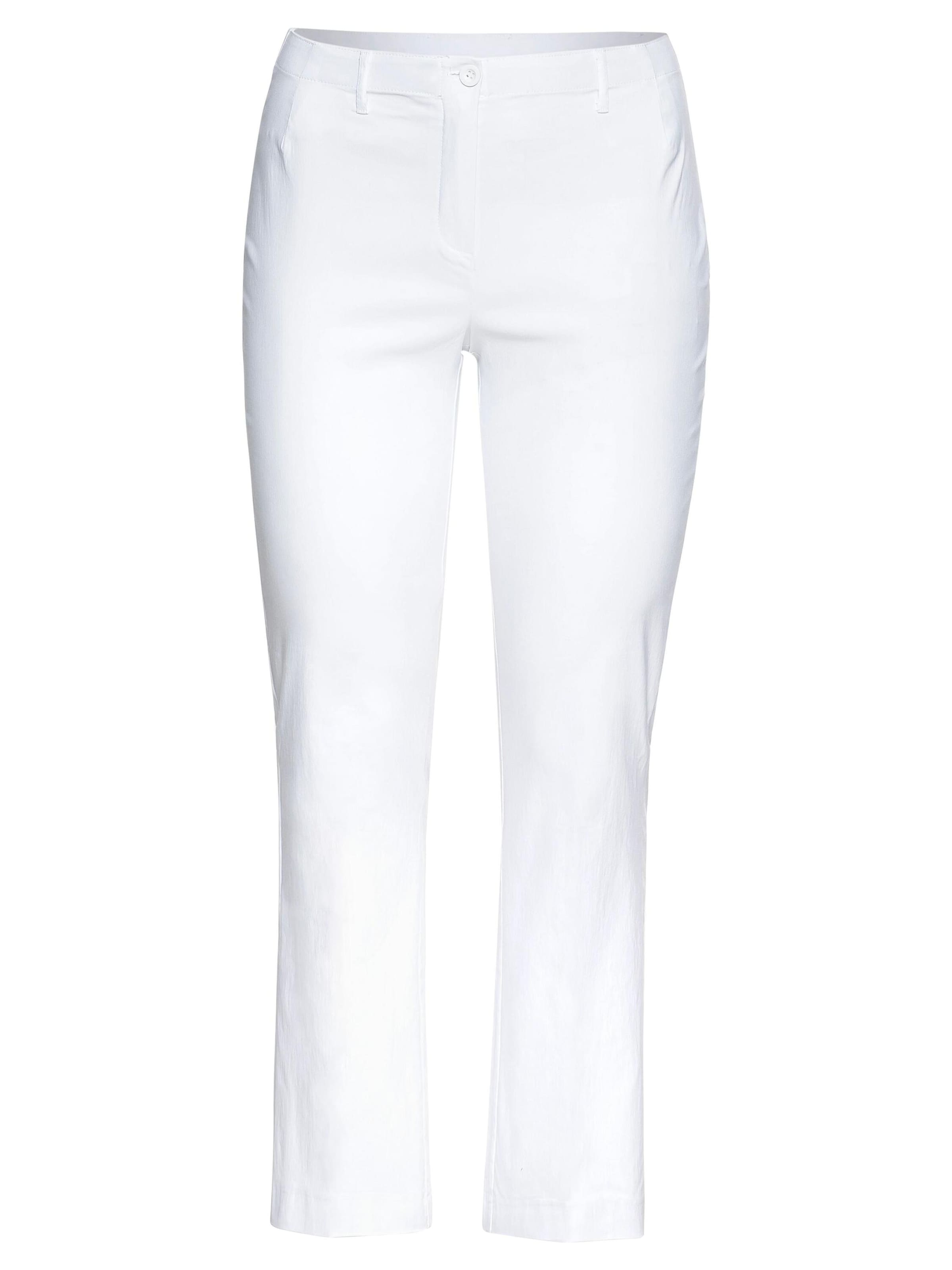 SHEEGO Štandardný strih Nohavice - Biela: predná strana