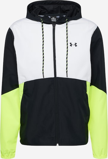 UNDER ARMOUR Sportjas 'Legacy' in de kleur Neongroen / Zwart / Wit, Productweergave