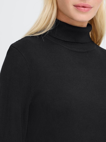 Oxmo Trui ' OXAIDA ROLLNECK ' in Zwart