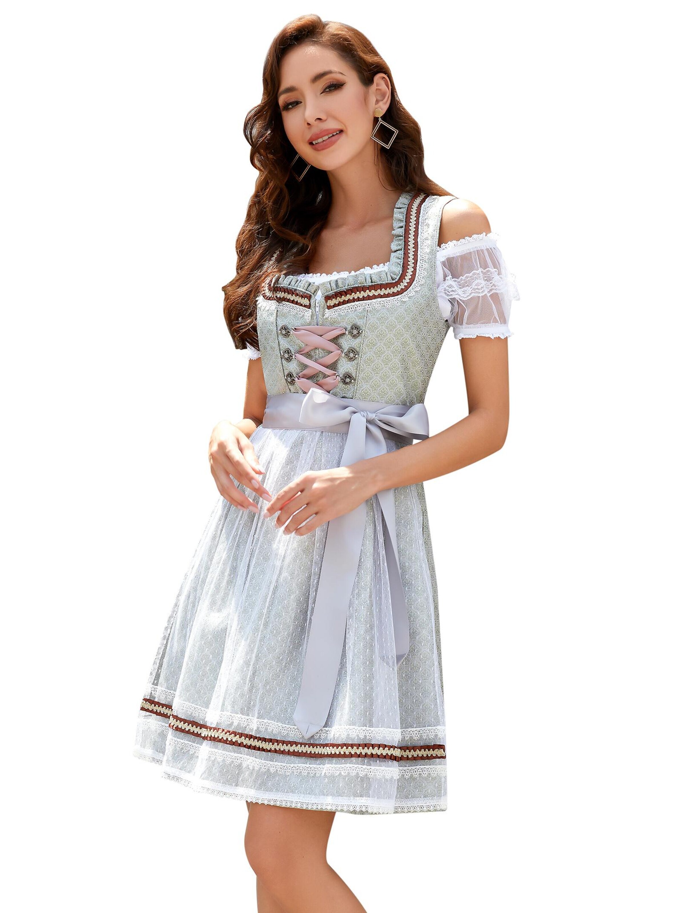 Yesfashion Dirndl in Green: front
