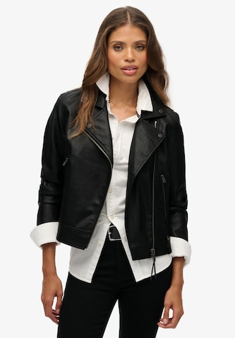 Veste mi-saison Superdry en noir : devant