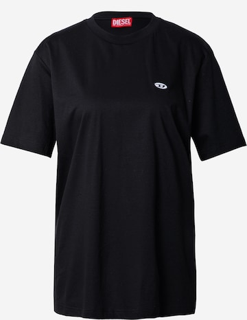 DIESEL - Camiseta en negro: frente