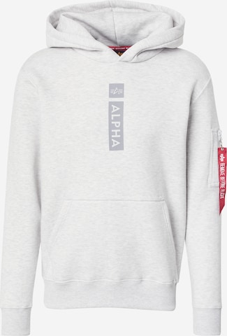 ALPHA INDUSTRIESSweater majica - siva boja: prednji dio