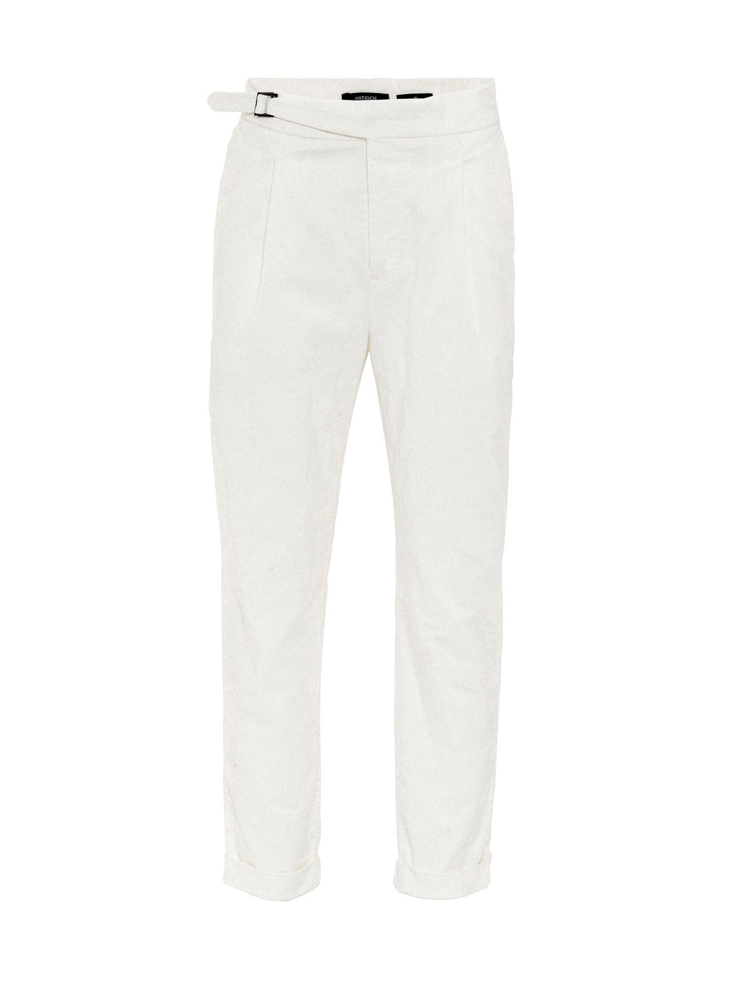 Antioch Liibuv Voltidega püksid, värv valge: eest vaates