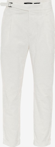 Coupe slim Pantalon à pince Antioch en blanc : devant