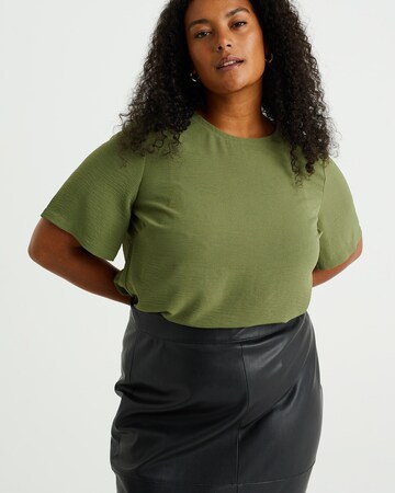 WE Fashion Shirt in Groen: voorkant