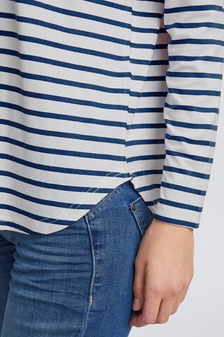 Fransa Shirt 'Fremfloral' in Blauw