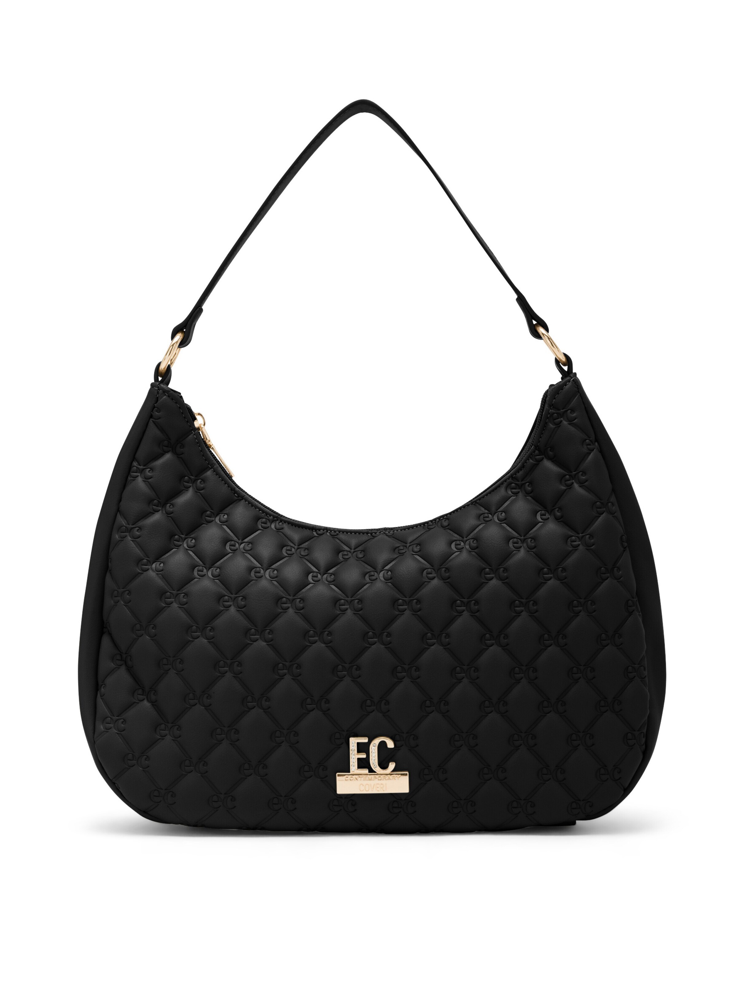 Enrico Coveri - Malas de tiracolo 'Zipline 3' em preto: frente